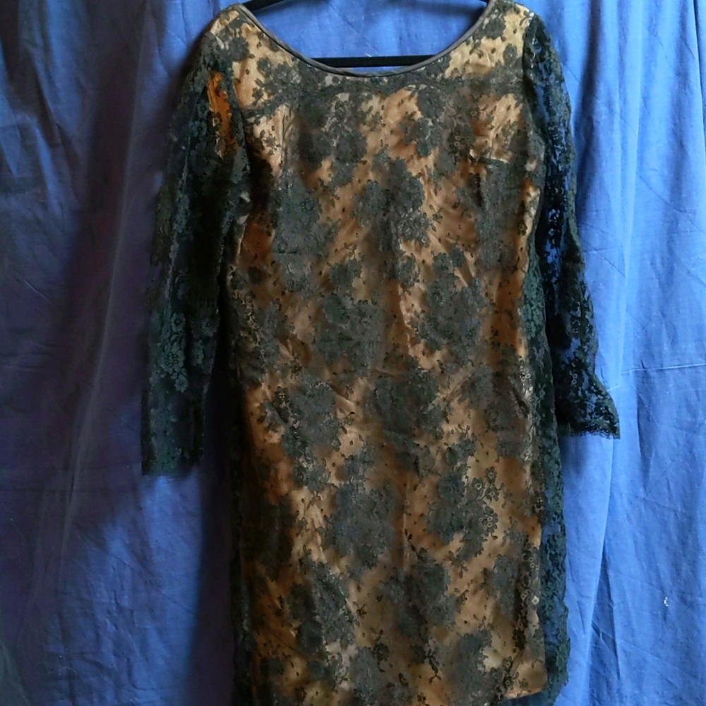 Black Lace VINTAGE Dress